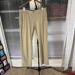 Men Under Armour Activewear Men's Beige Ankle Pants 36x32 SKU# 162